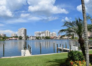Waterfront property is always high in demand in Naples.