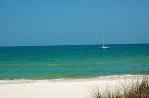 The beach in Naples Florida
